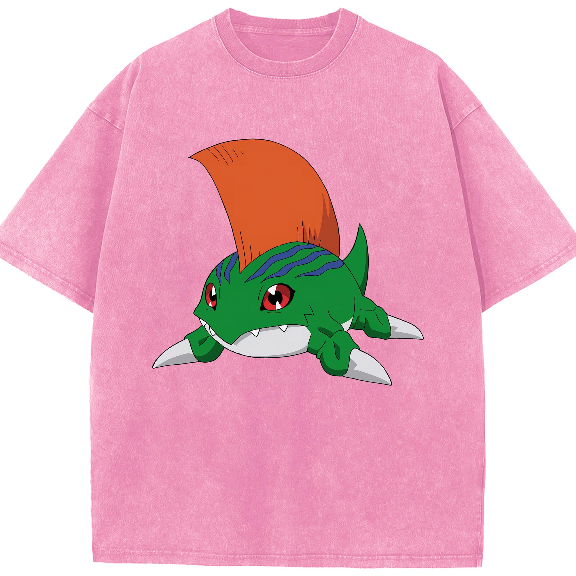 （画像用） Digimon デジタルモンスター/デジモン 綿100% ヴィンテージ風 半袖Tシャツ（フロントプリント）